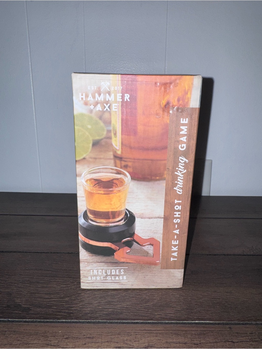 Take-A-Shot Drinking Game - Copper/Black